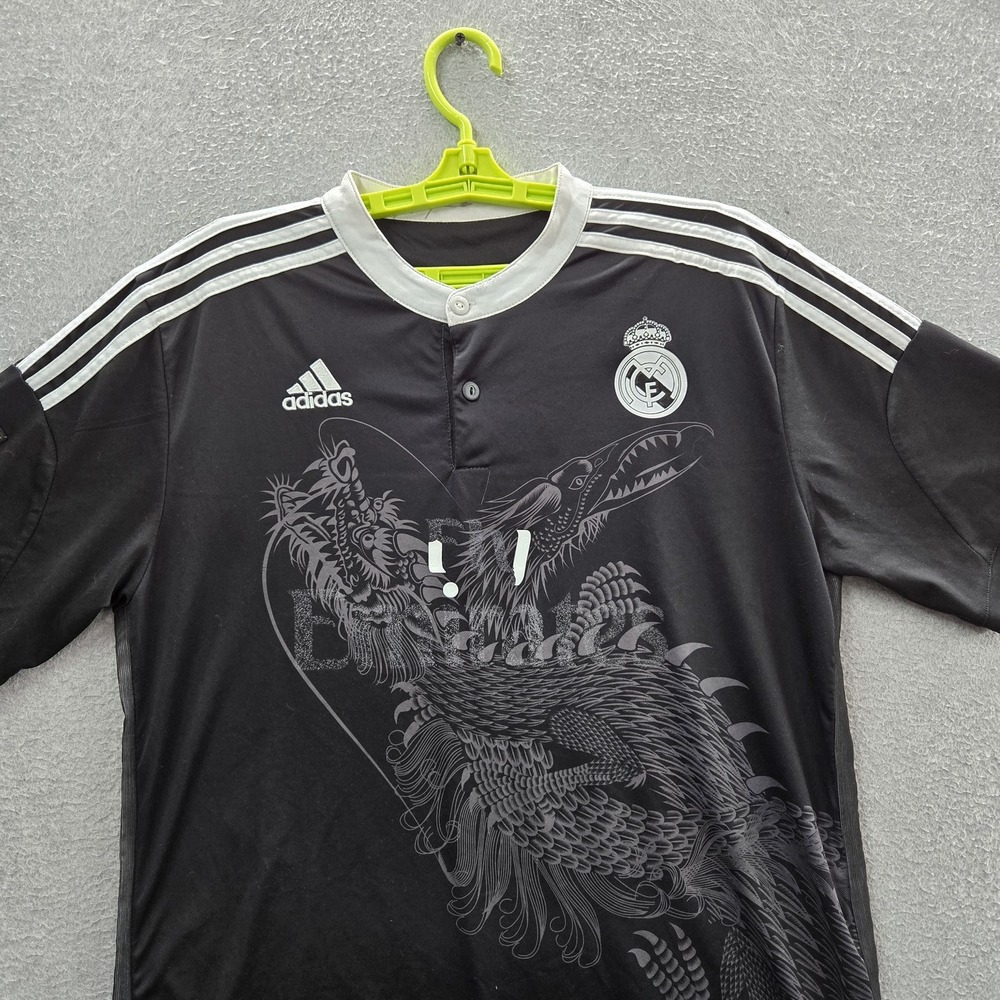 Real Madrid x Yoshi Yamamoto Men Jersey M Black Adidas Dragon 2014